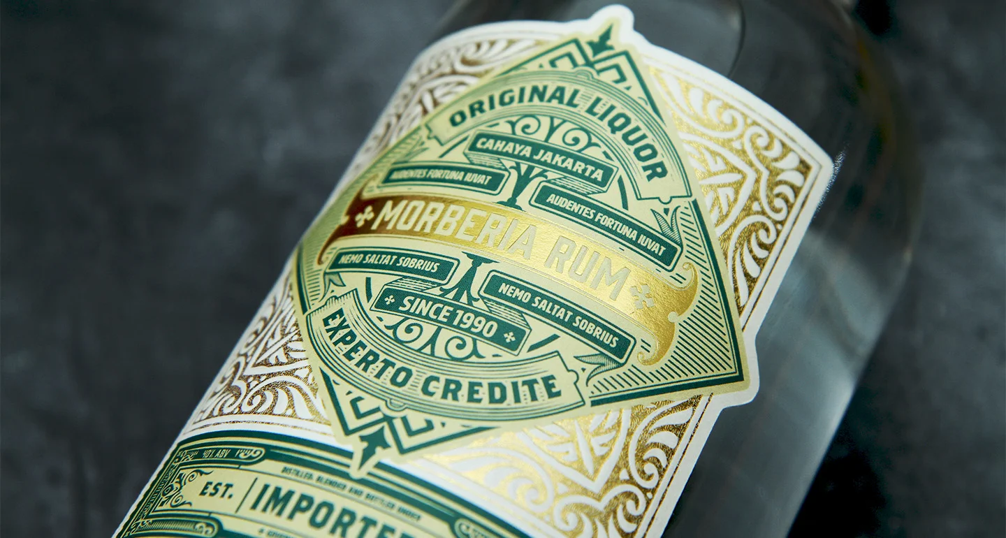 embossed label